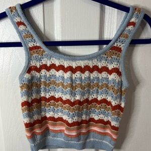 Multicolor Knit Tank Top